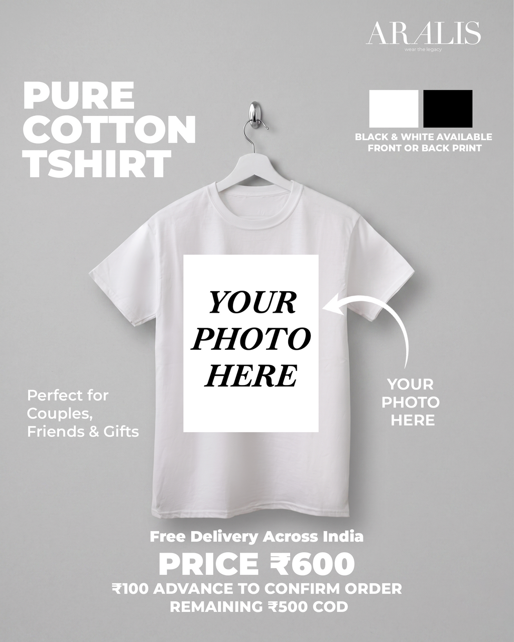 Custom Design Regular Fit Tshirt