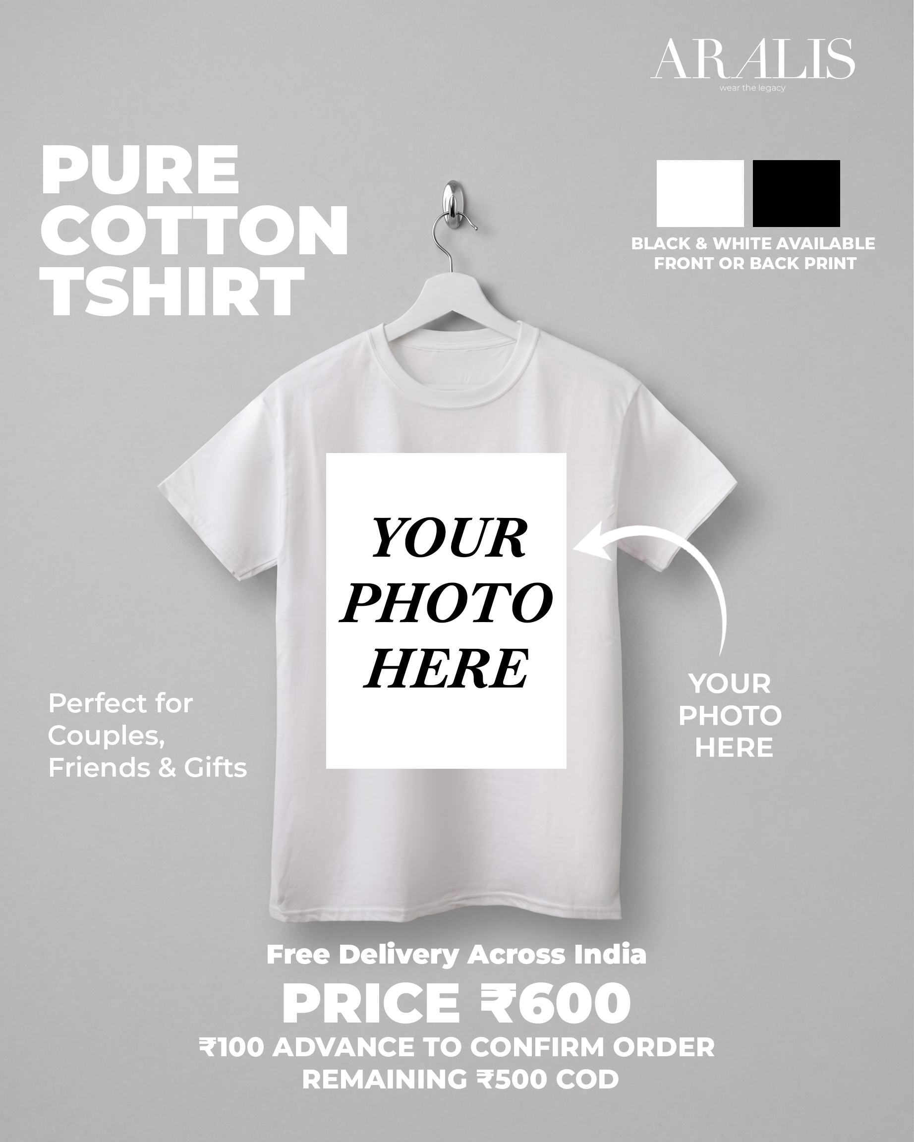 Custom Design Regular Fit Tshirt