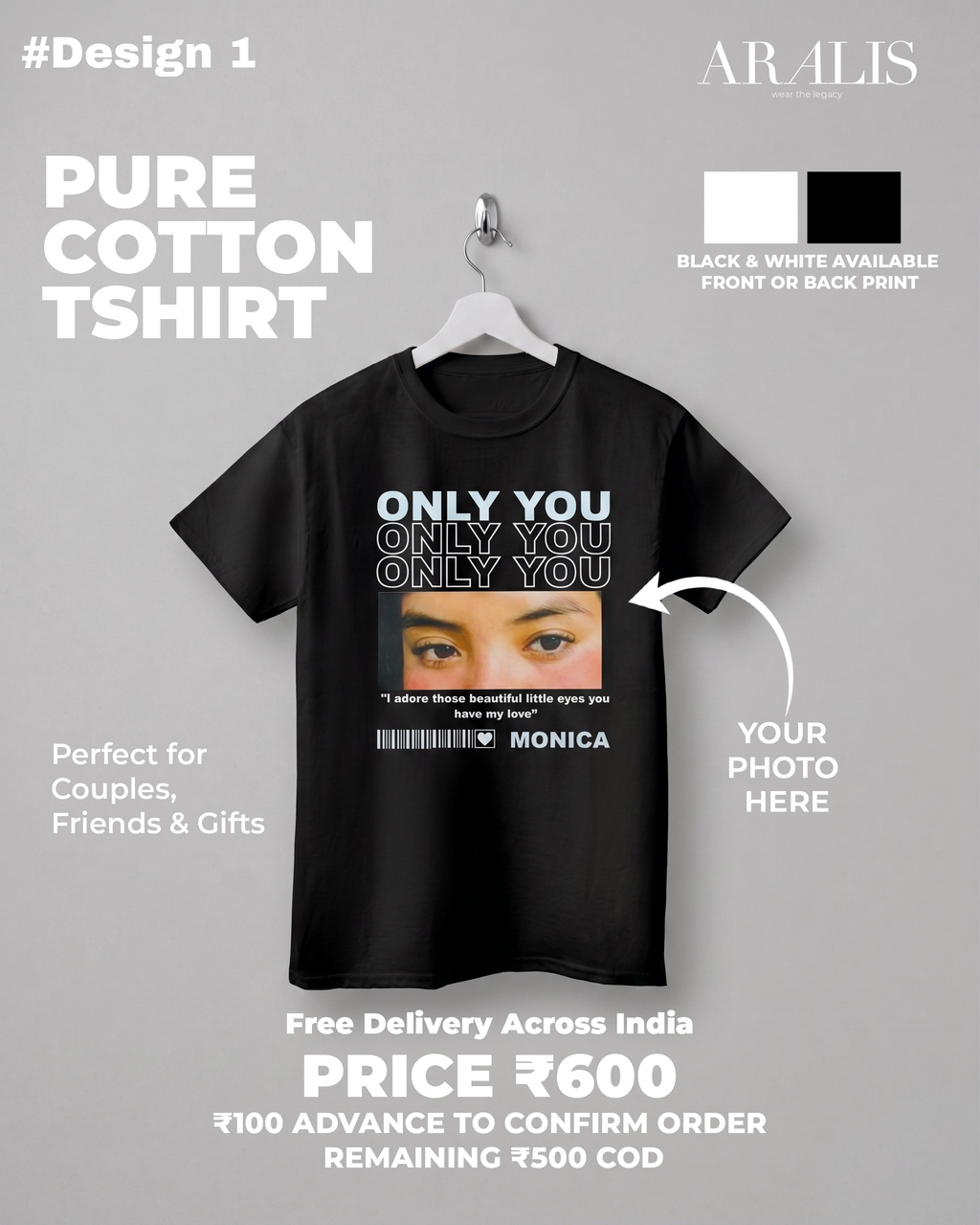 Custom Design Regular Fit Tshirt