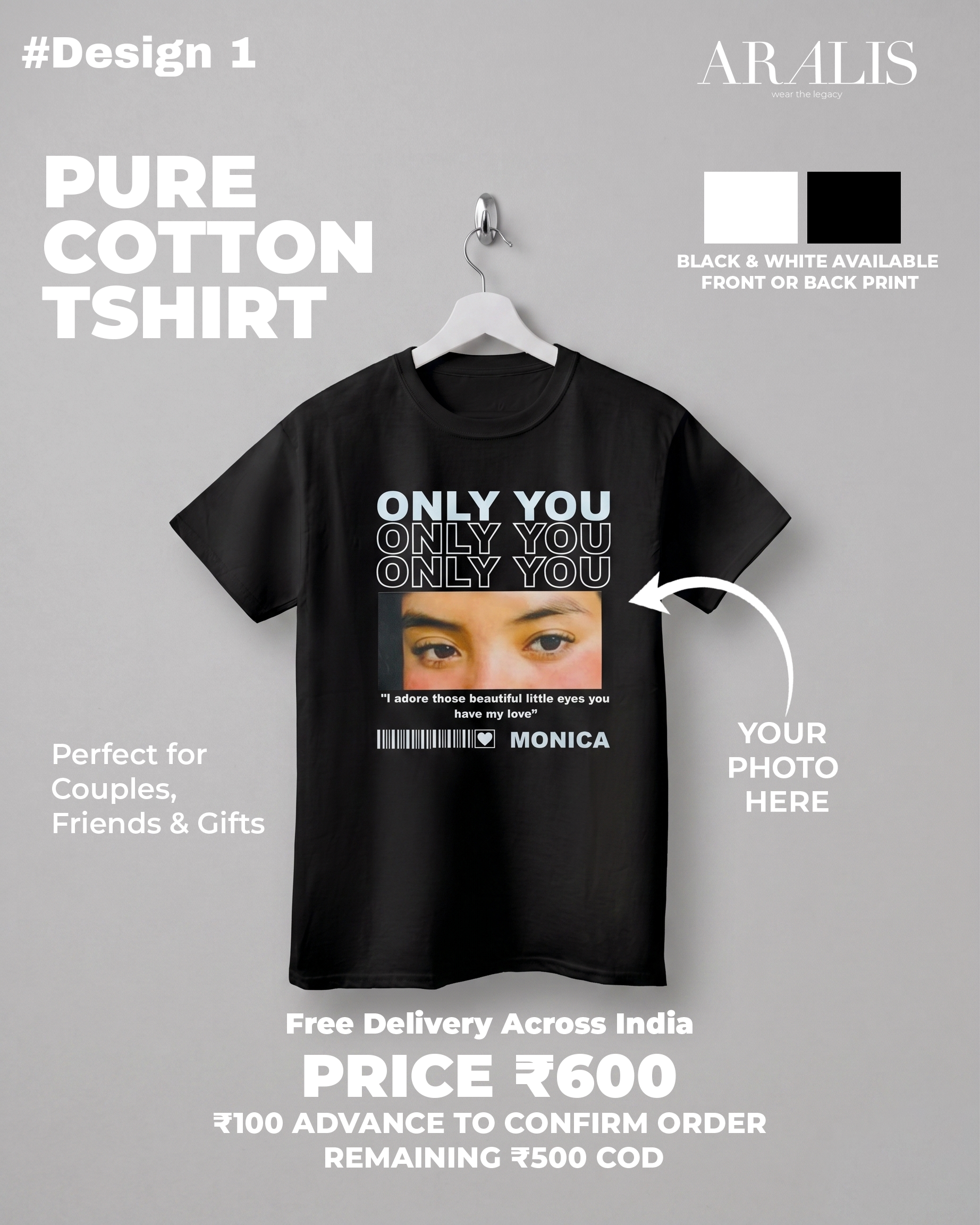 Custom Design Regular Fit Tshirt