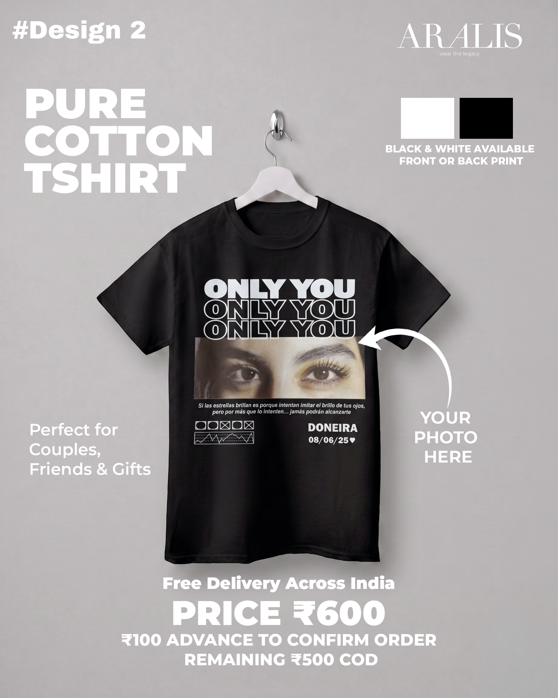 Custom Design Regular Fit Tshirt