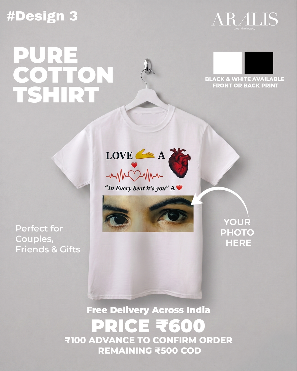 Custom Design Regular Fit Tshirt