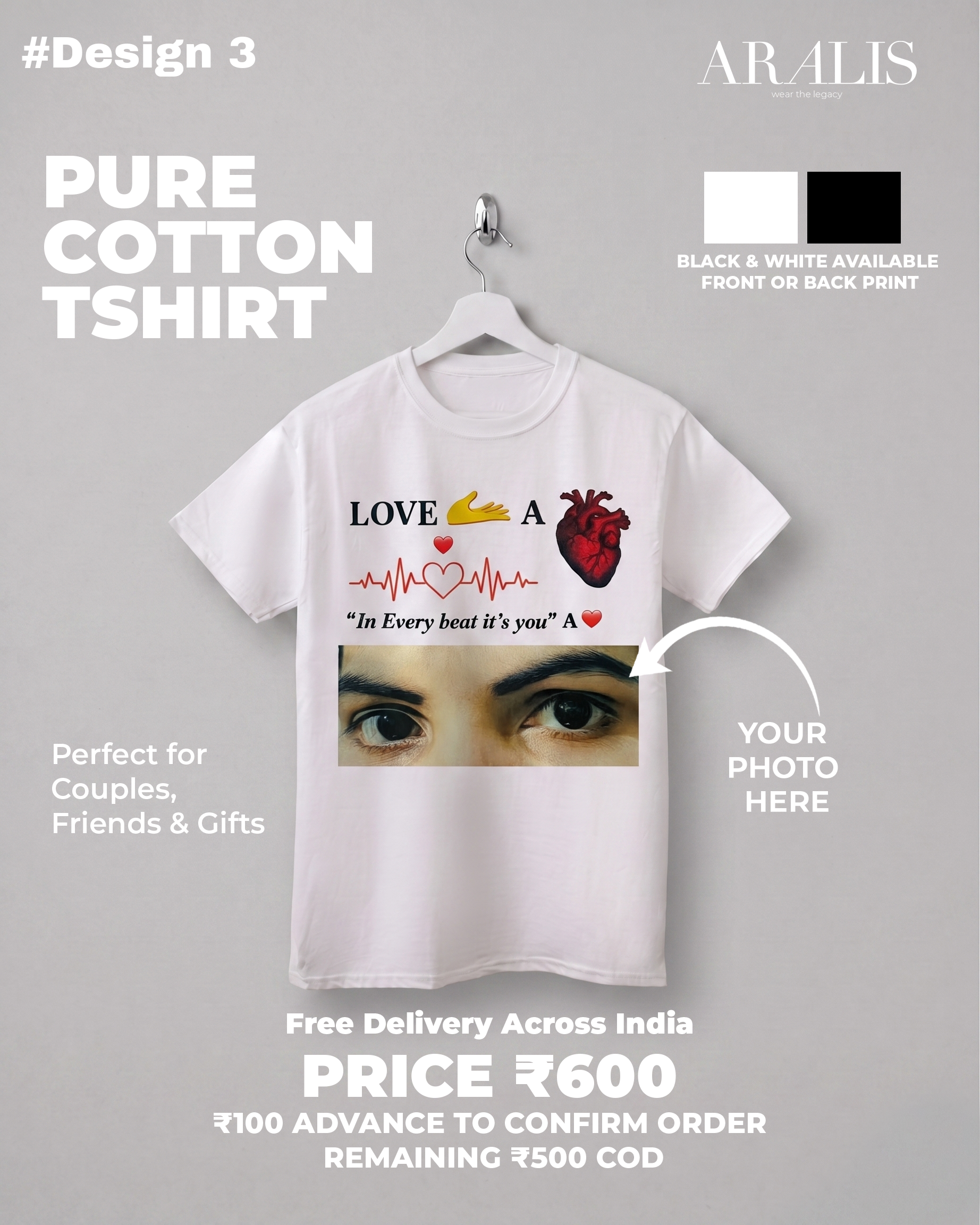 Custom Design Regular Fit Tshirt