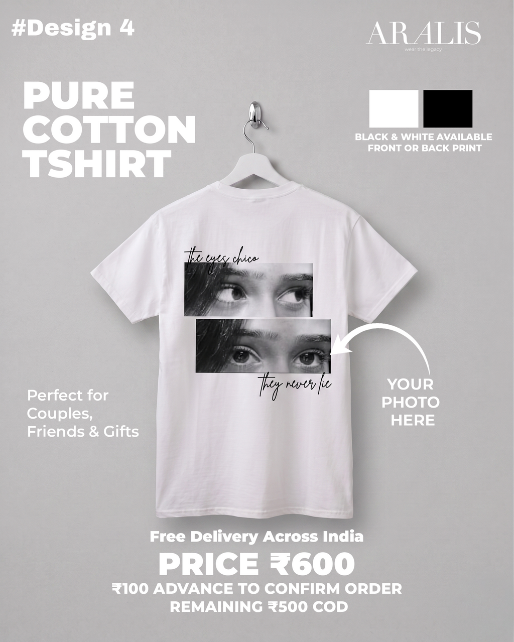 Custom Design Regular Fit Tshirt