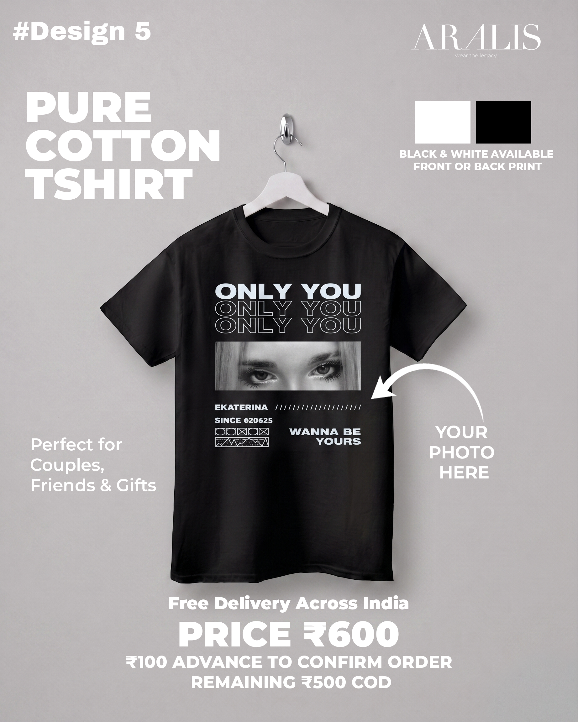 Custom Design Regular Fit Tshirt