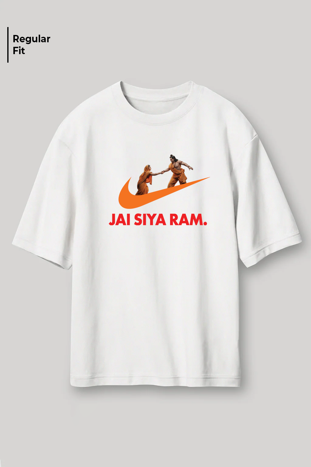 Jai Siya Ram Regular Fit T-Shirt for Men/Women